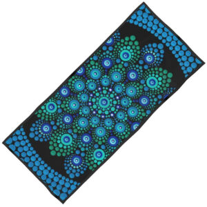 Toalha de praia projetada 'Azul'
