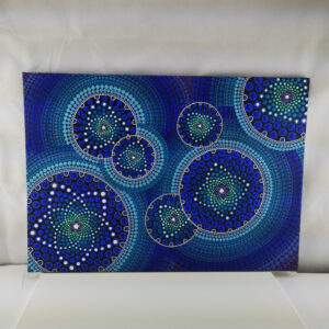 'Blue Seeds Of Life Bubbles' One-Of-A-Kind  (SOLD)
