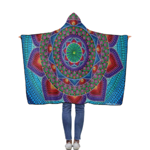 Sun Catcher Flanell Hooded Blanket