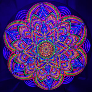 'Dragon Tales' UV Dot-Painting (80cm Circular) SOLD