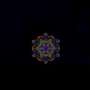 Nacht blume uv dot malerei