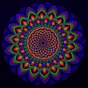 Torux in einer Galaxie Uv Dot Painting