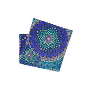 Blue Seeds Of Life Bubbles Neck Gaiter