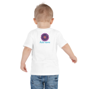 Lila Punkt-Mandala-Kleinkind-kurzes Hülsen-T-Stück