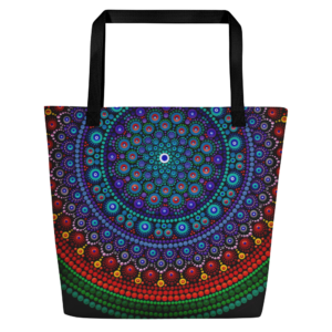 Happy Large Tote Bag
